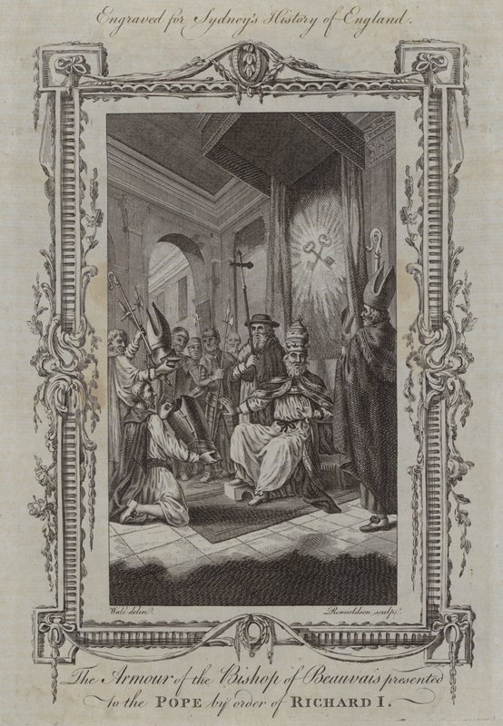 Het Harnas van de Bisschop van Beauvais aan de Paus Gegeven door Richard I door Samuel (after) Wale