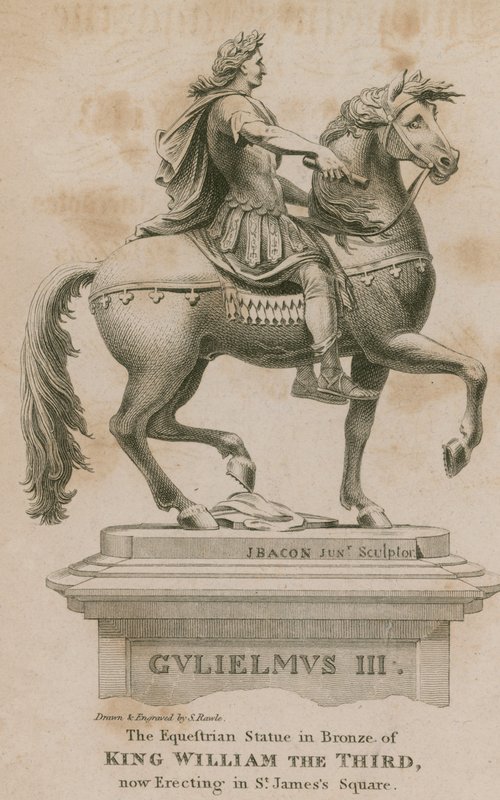Standbeeld van Koning Willem de Derde, nu opgericht op St James