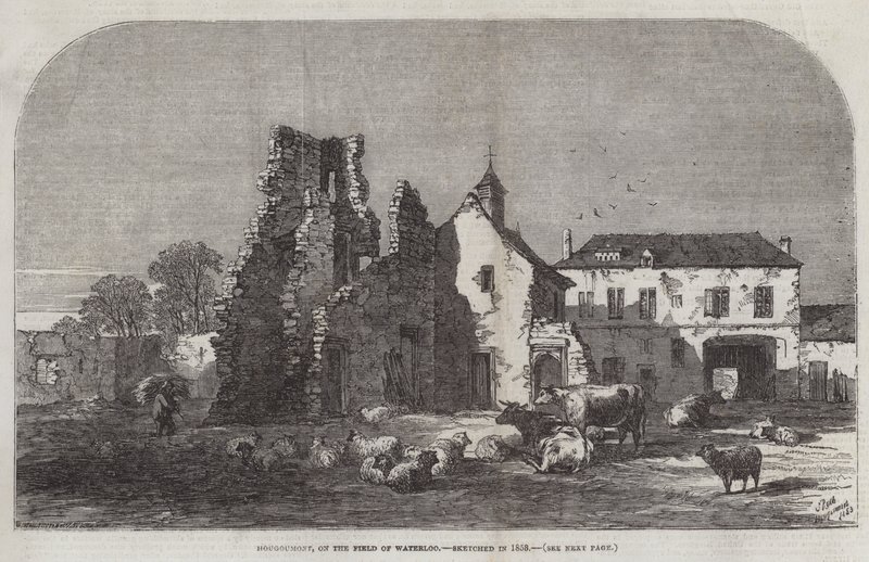 Hougoumont, op het slagveld van Waterloo door Samuel Read
