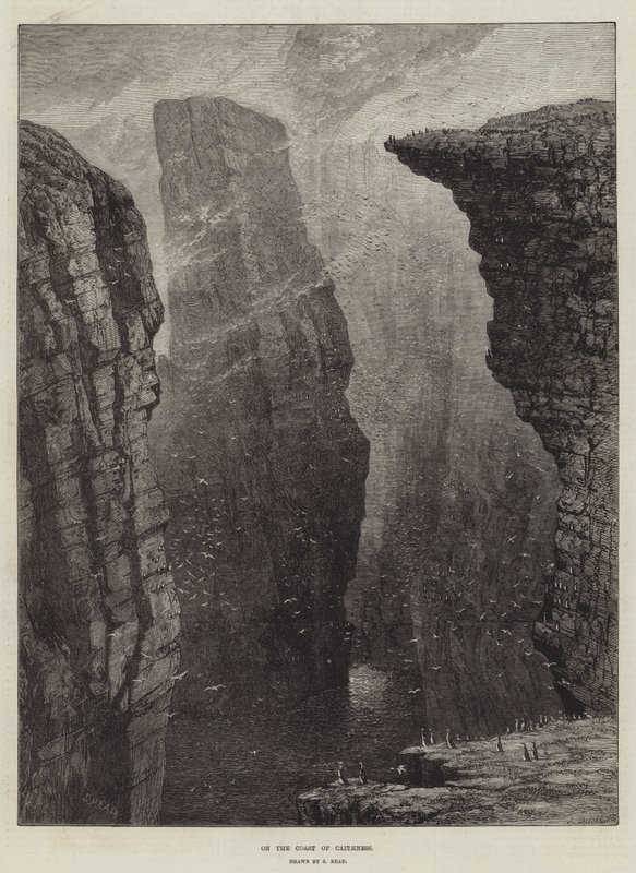 Aan de Kust van Caithness door Samuel Read