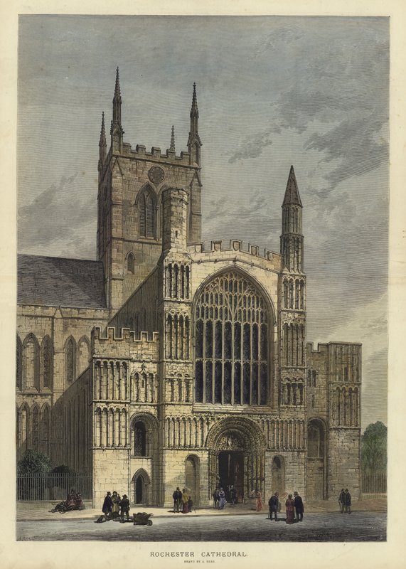 Kathedraal van Rochester door Samuel Read