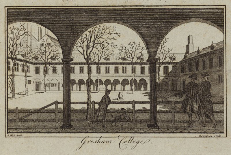 Gresham College in Londen door Samuel Wale