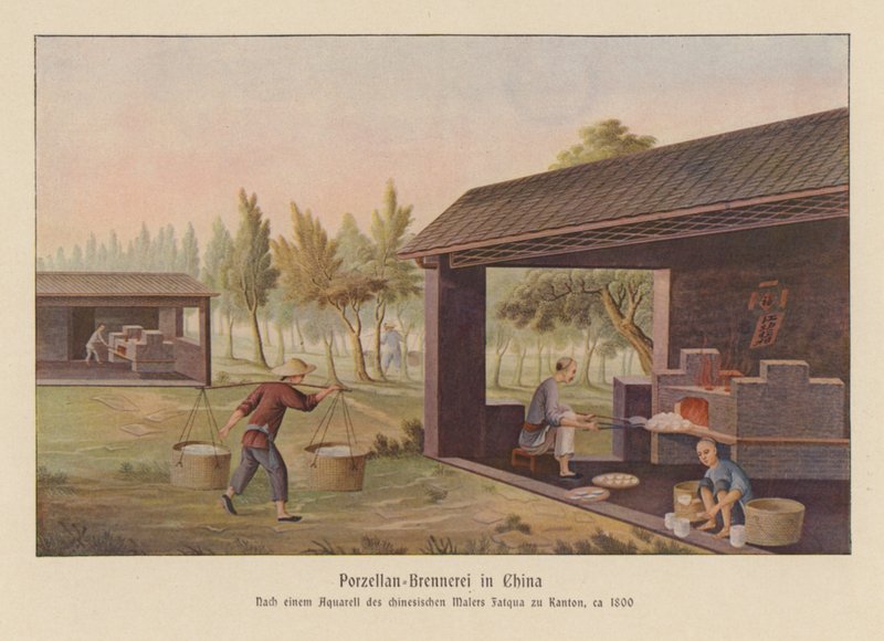 Porselein maken in China door School Chinese