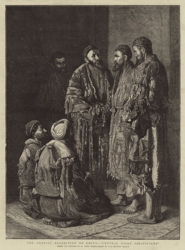 De Russische Expeditie naar Khiva, "Centraal-Aziatische Politici" door School Russian