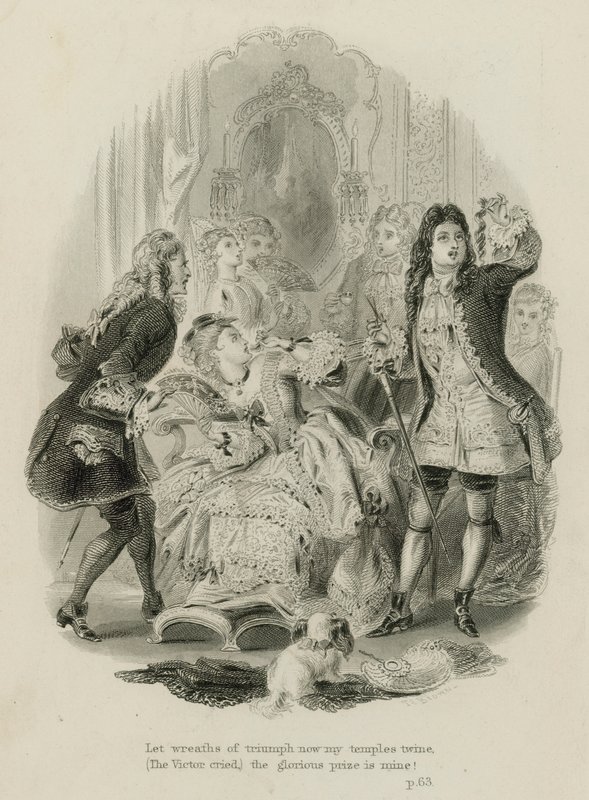 Scène uit Rape of the Lock, door Alexander Pope door Scottish School