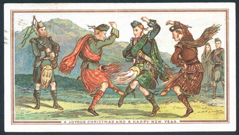 Schotse kerstkaart door Scottish School