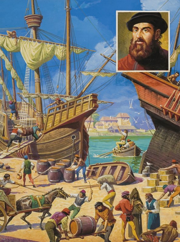 Ferdinand Magellan door Severino Baraldi