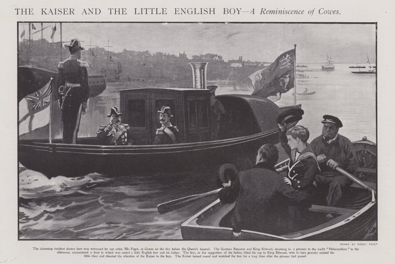 De Kaiser en de Kleine Engelse Jongen - Een Herinnering aan Cowes door Sidney Paget