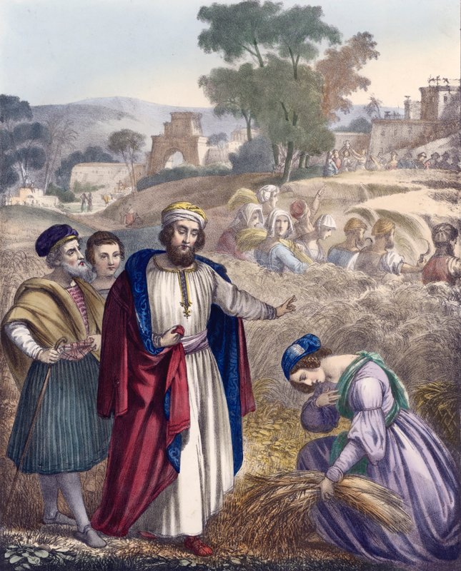 Ruth in het veld van Boaz door Siegfried Detler Bendixen