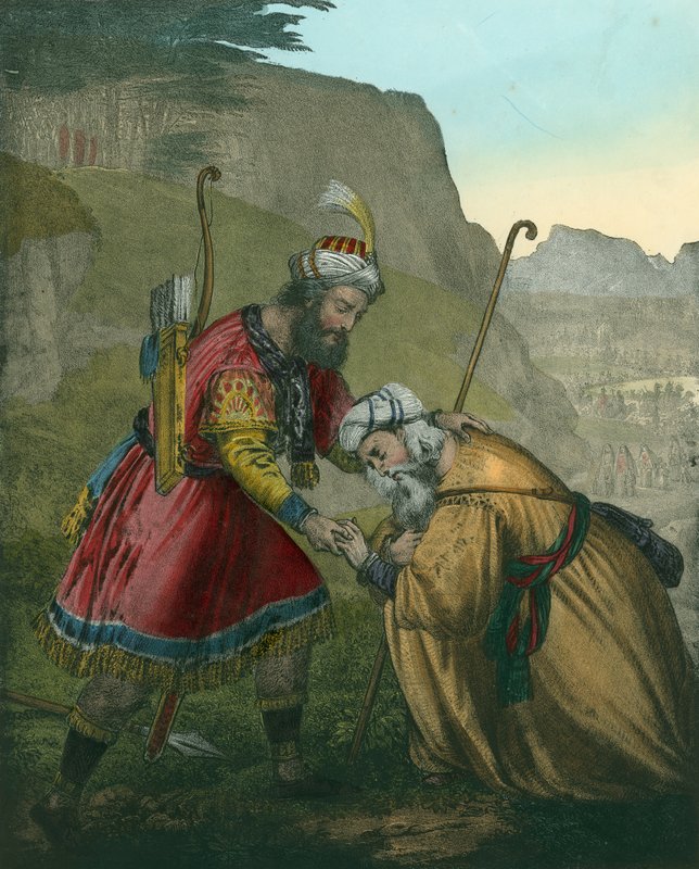 Jakobs Verzoening met zijn Broer Esau door Siegfried Detler Bendixen