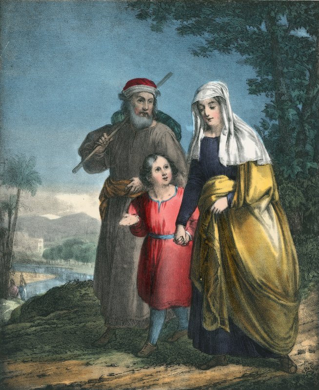Jezus keert terug met zijn ouders naar Nazareth door Siegfried Detler Bendixen