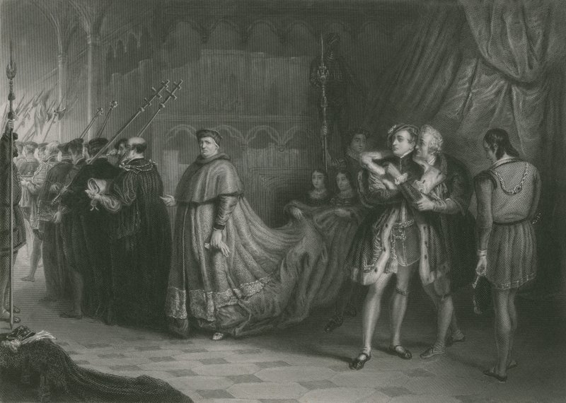 De ruzie van Wolsey en Buckingham, Koning Hendrik VIII door Solomon Alexander Hart