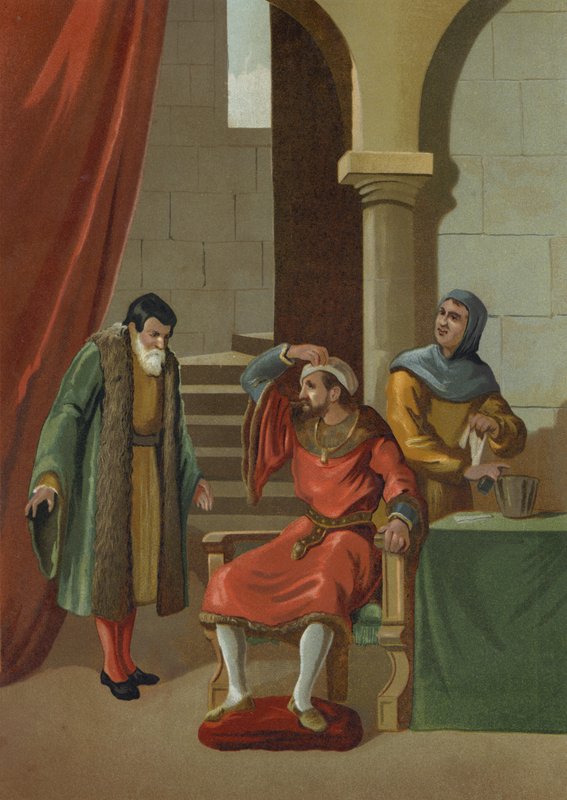Johannes II van Aragon en Navarra ondergaat een staaroperatie door Spanish School