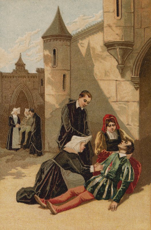 Episode in het leven van Sint Vincentius van Paulo door Spanish School