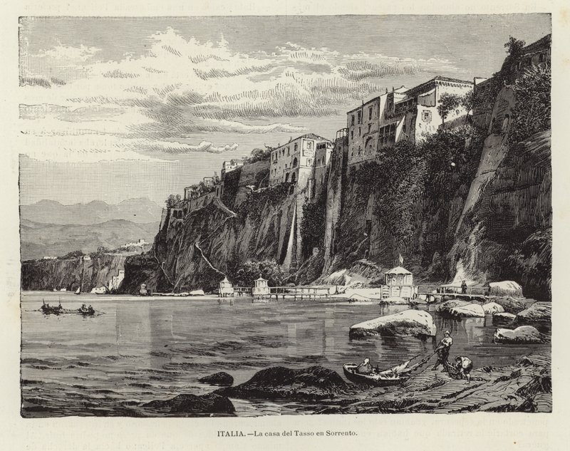 Het huis van Tasso in Sorrento door Spanish School