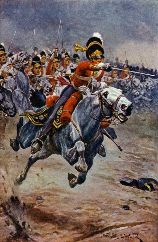 Waterloo, De Charge van de Scots Greys door Stanley L. Wood
