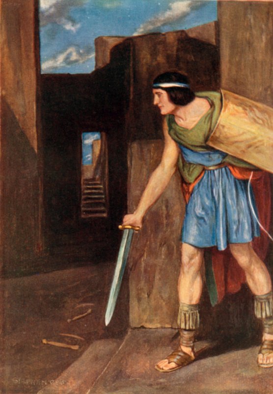 Theseus in het labyrint door Stephen Reid