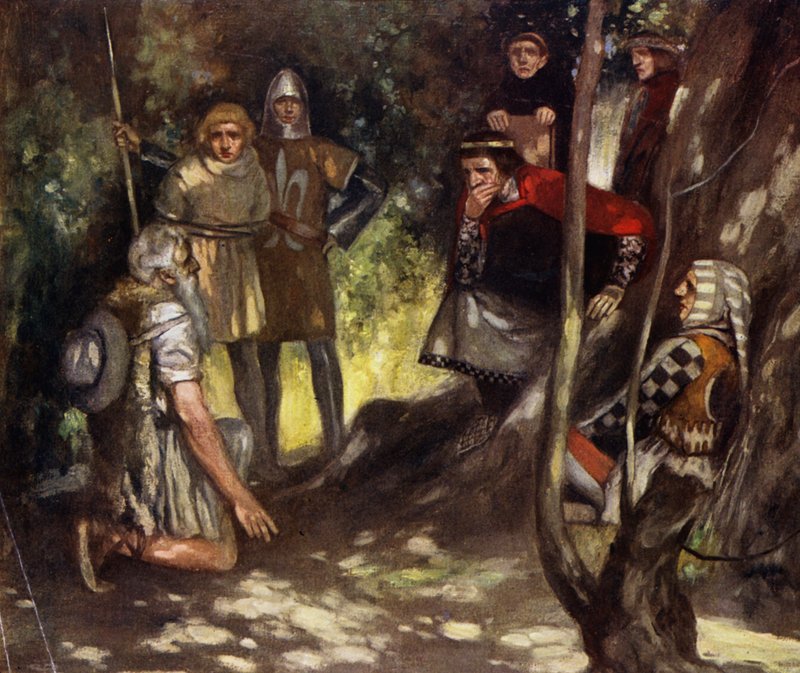 Sint Louis van Frankrijk in het bos van Vincennes door Stephen Reid