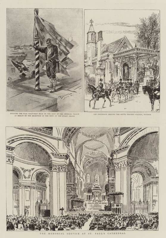 De begrafenis van ZKH de overleden hertog van Clarence en Avondale door Stoewer Willy