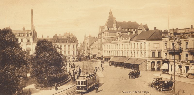Malmo: Gustaf Adolfs torg (z/w foto) door Swedish Photographer