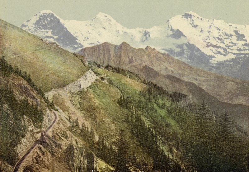 Berner Oberland: Schynige Platte, spoorlijn door Swiss Photographer