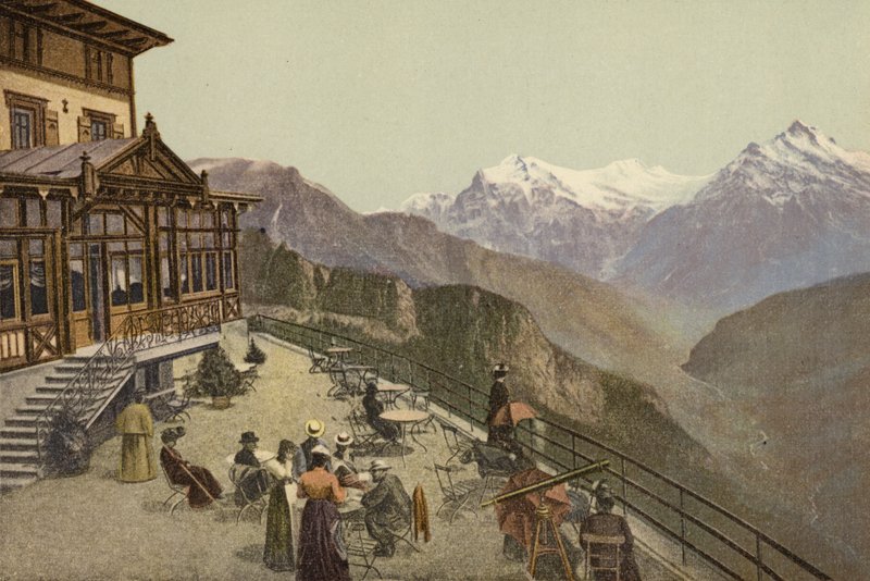 Berner Oberland: Schynige Platte, Terasse door Swiss Photographer