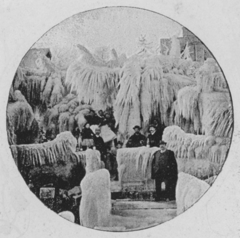 Effect van de Bise in Genève, Winter 1896 door Swiss Photographer