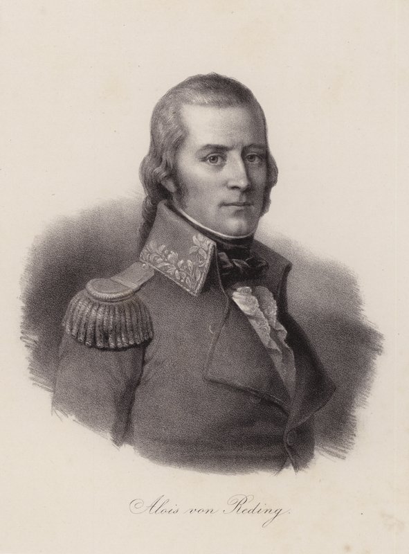 Alois von Reding, Zwitserse militaire officier, revolutionair en politicus door Swiss School