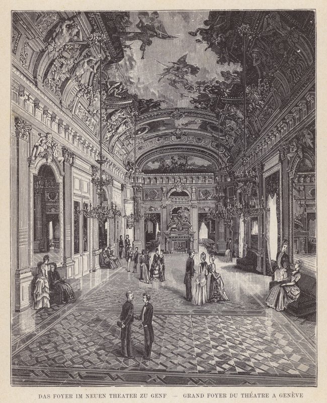 De Foyer in het Nieuwe Theater van Genève door Swiss School