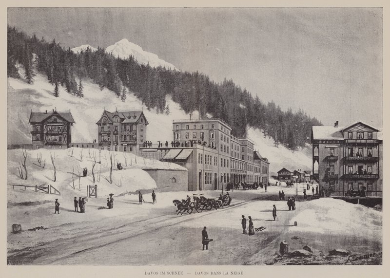 Davos in de Sneeuw door Swiss School