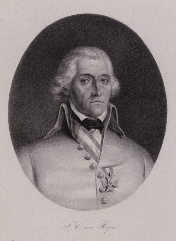 Friedrich Freiherr von Hotze, in Zwitserland geboren generaal in het Oostenrijkse leger tijdens de Franse Revolutionaire oorlogen door Swiss School