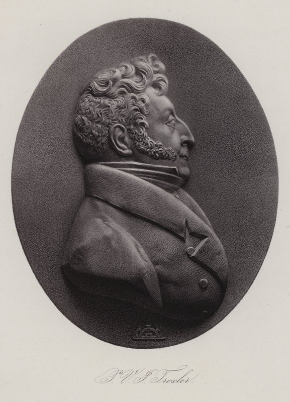 Ignaz Paul Vital Troxler, Zwitsers arts, politicus en filosoof (gravure) door Swiss School