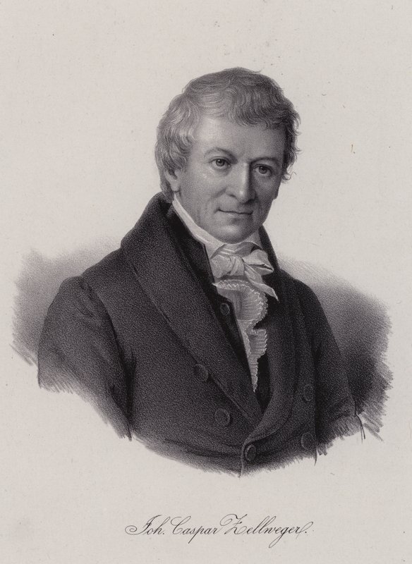 Johann Caspar Zellweger, Zwitserse textielondernemer en filantroop door Swiss School