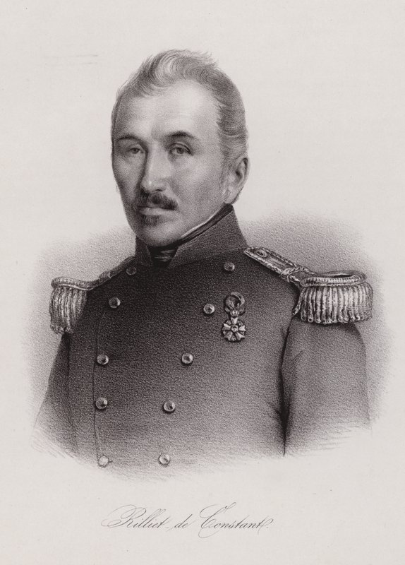 Louis Rilliet van Constant, luitenant in het Franse leger en politicus van Zwitserland (gravure) door Swiss School