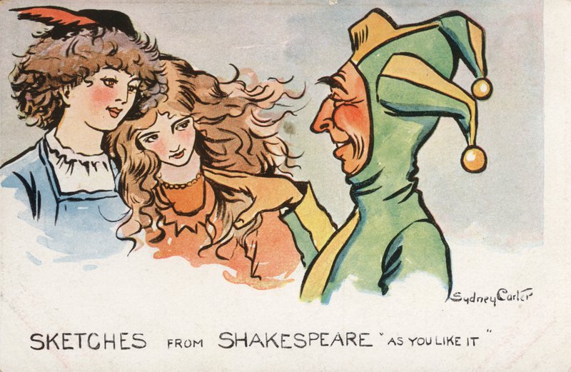Scène uit Shakespeares toneelstuk Zoals U Het Wilt door Sydney Carter