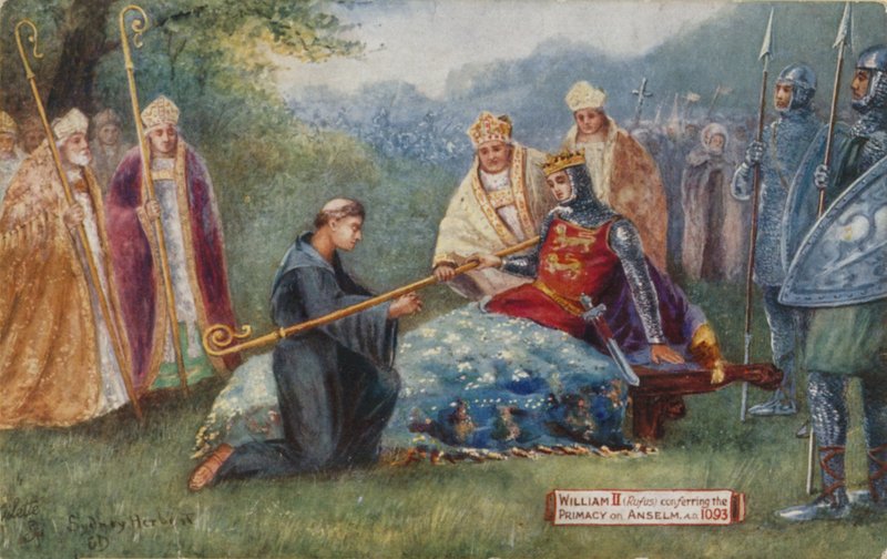 Willem II verleent de primaat aan Anselm, 1093 door Sydney Herbert