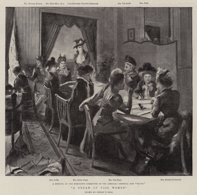 Een droom van mooie vrouwen door Sydney Prior Hall