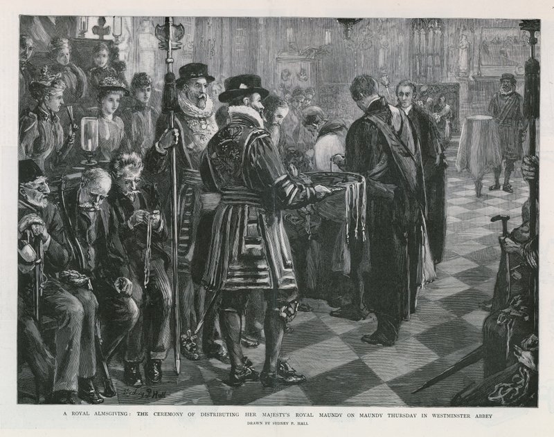 Een koninklijke aalmoes door Sydney Prior Hall