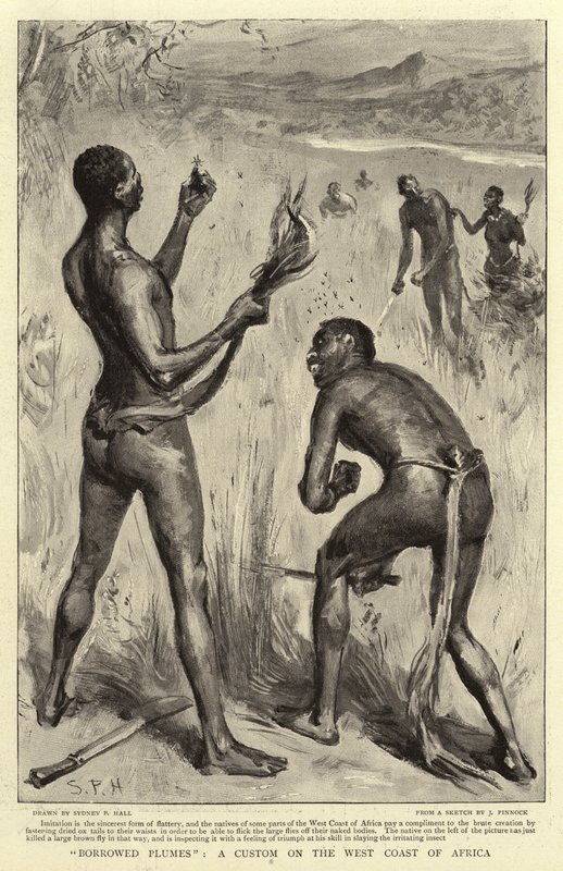 Geleende Pluimen, een gewoonte aan de westkust van Afrika door Sydney Prior Hall