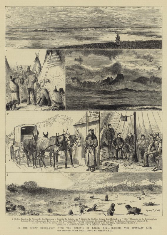 In het Grote Noordwesten met de Markies van Lorne, XIX, de Grenslijn oversteken door Sydney Prior Hall