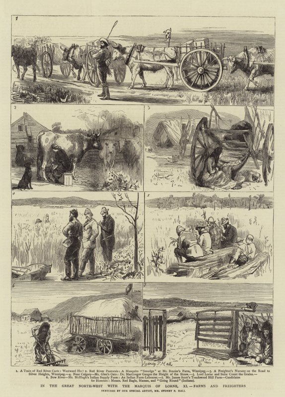In het Grote Noordwesten met de Markies van Lorne, XI, Boerderijen en Vrachtrijders door Sydney Prior Hall