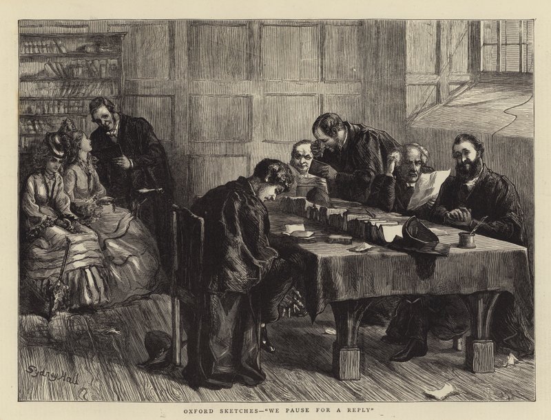 Oxford Schetsen, We Pauzeren voor een Antwoord door Sydney Prior Hall