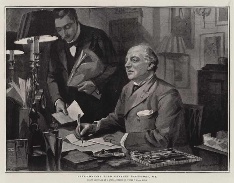 Schout-bij-nacht Lord Charles Beresford, CB door Sydney Prior Hall