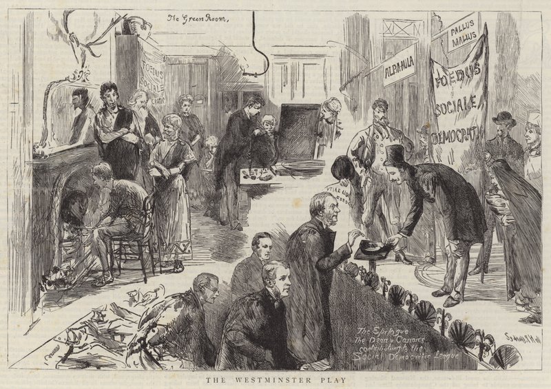 Het Westminster Spel door Sydney Prior Hall