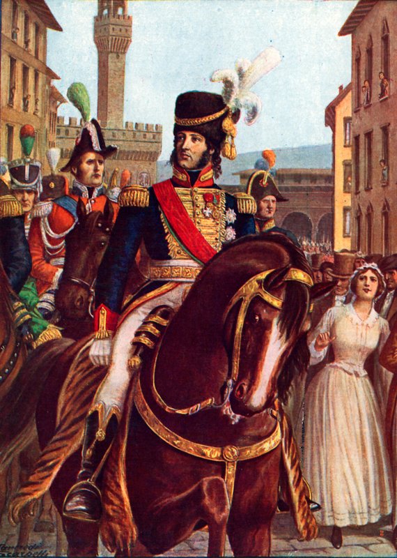 Joachim Murat betreedt Florence, 19 januari 1801 door Tancredi Scarpelli