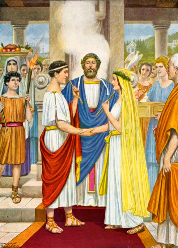 Romeinse Bruiloft ten Tijde van de Republiek door Tancredi Scarpelli