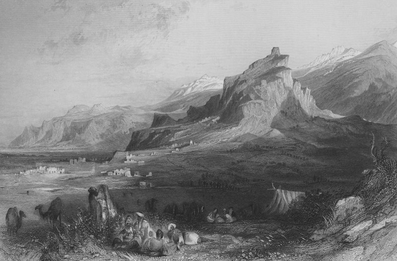 Acropolis van Sardis door Thomas Allom