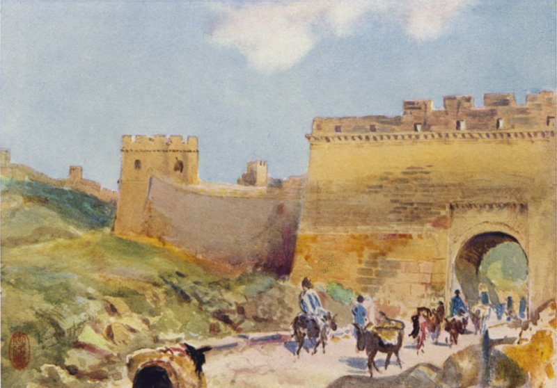Nankow-pas, poort van de Grote Muur door Thomas Hodgson Liddell