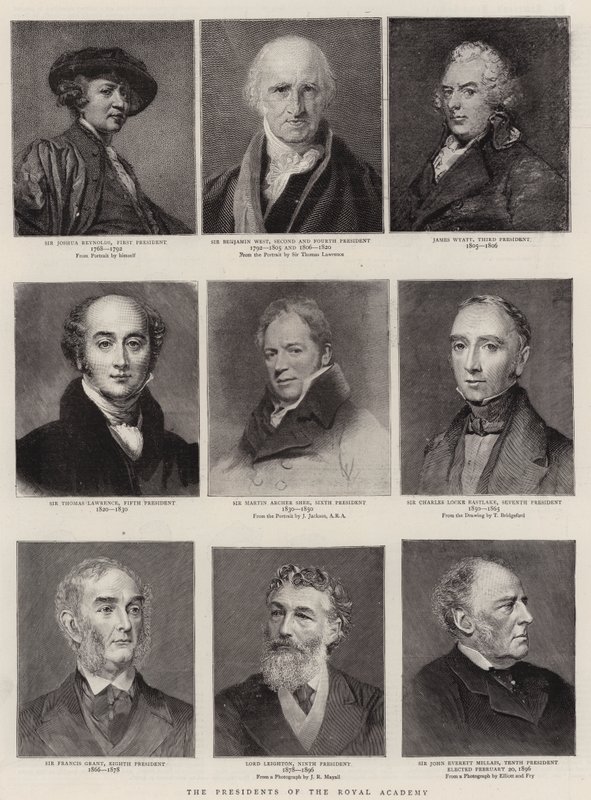 De presidenten van de Koninklijke Academie door Thomas Lawrence