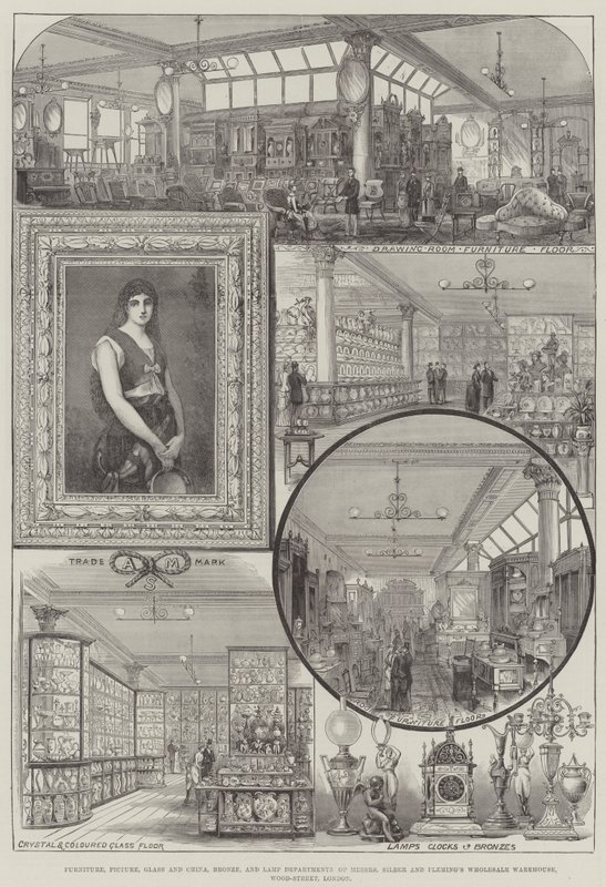 Meubels, Schilderijen, Glas en Porselein, Brons, en Lampafdelingen van Messers Silber en Fleming